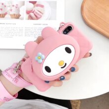 My Melody Cat 3D Cartoon Phone Case With Lanyard My Melody Cat 3D Cartoon Phone Case With Lanyard