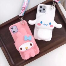 My Melody Cat 3D Cartoon Phone Case With Lanyard My Melody Cat 3D Cartoon Phone Case With Lanyard