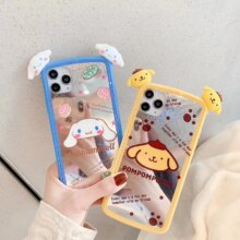 Cinnamoroll Dog 3D Cartoon Shiny Mirror Hard Plastic Phone Cover Cinnamoroll Dog 3D Cartoon Shiny Mirror Hard Plastic Phone Cover