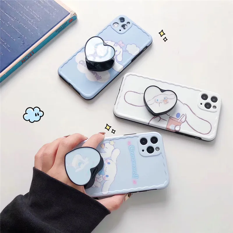 Cinnamoroll 3D Cartoon Holder Stand Camera Protection Silicon Phone Case