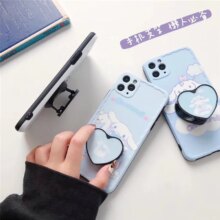 Cinnamoroll 3D Cartoon Holder Stand Camera Protection Silicon Phone Case Cinnamoroll 3D Cartoon Holder Stand Camera Protection Silicon Phone Case