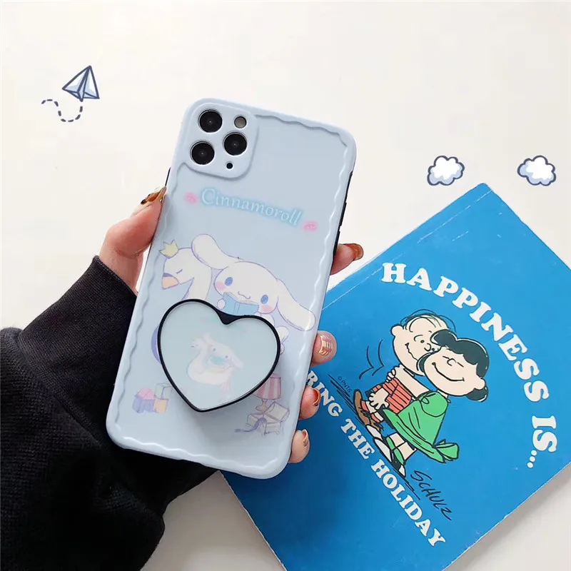 Cinnamoroll 3D Cartoon Holder Stand Camera Protection Silicon Phone Case