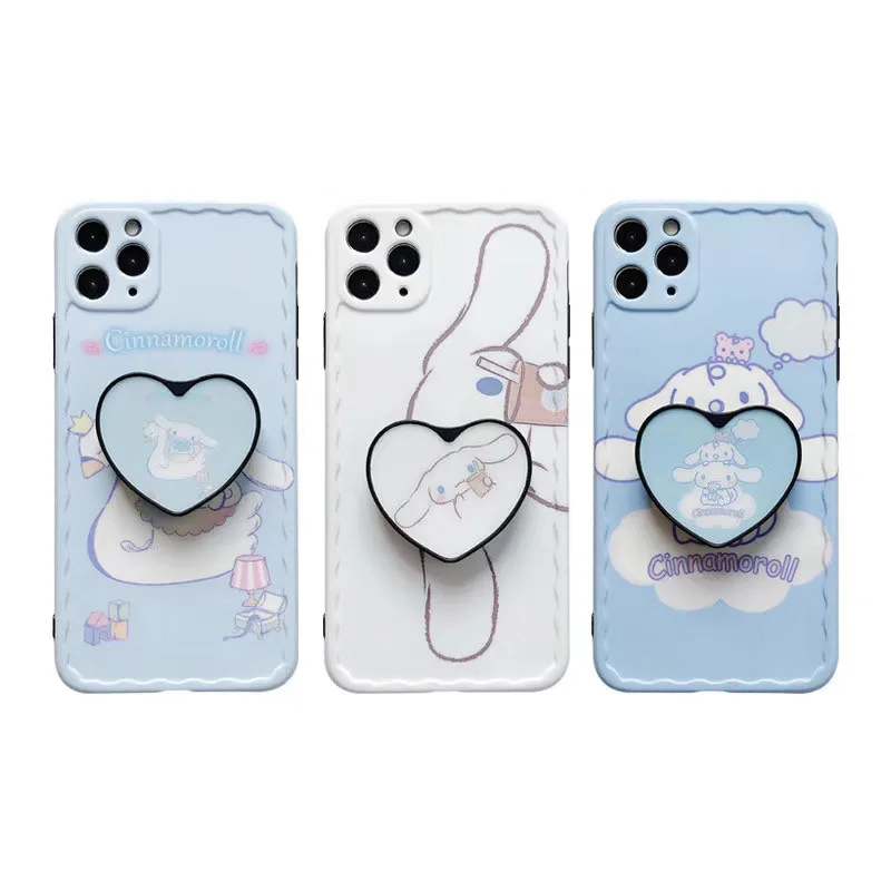 Cinnamoroll 3D Cartoon Holder Stand Camera Protection Silicon Phone Case