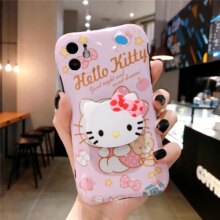 My Melody Kitty 3D Cartoon Grip Holder Phone Case For iPhone My Melody Kitty 3D Cartoon Grip Holder Phone Case For iPhone