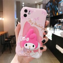 My Melody Kitty 3D Cartoon Grip Holder Phone Case For iPhone My Melody Kitty 3D Cartoon Grip Holder Phone Case For iPhone