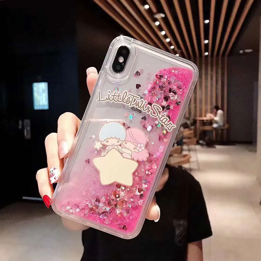 My Melody Little Twin Stars Quicksand Glitter Soft Phone Case My Melody Little Twin Stars Quicksand Glitter Soft Phone Case