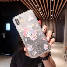My Melody Little Twin Stars Quicksand Glitter Soft Phone Case My Melody Little Twin Stars Quicksand Glitter Soft Phone Case