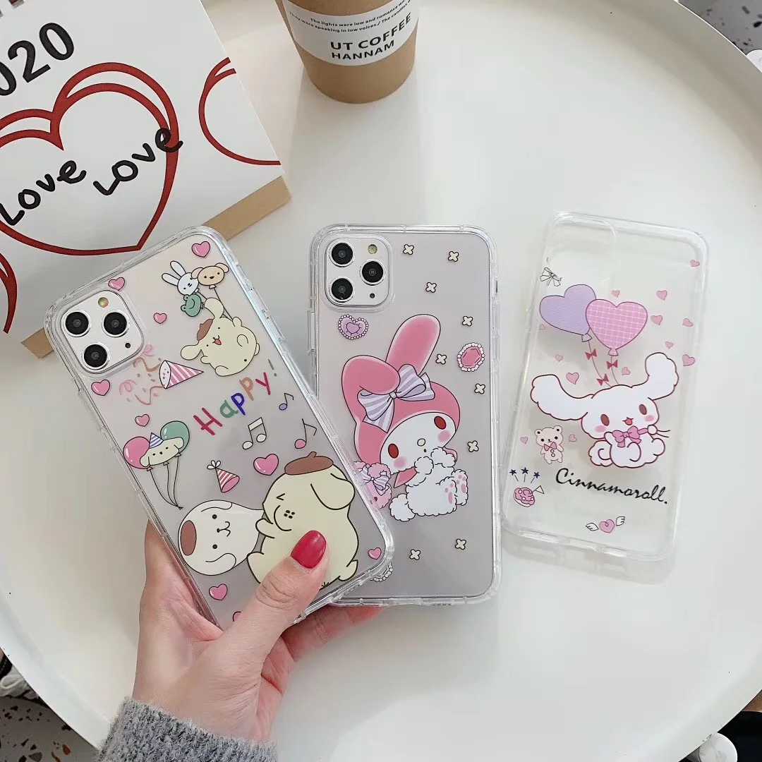 My Melody Cinnamoroll Pom Pom Purin Cartoon Phone Case