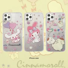 My Melody Cinnamoroll Pom Pom Purin Cartoon Phone Case My Melody Cinnamoroll Pom Pom Purin Cartoon Phone Case
