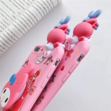 My Melody 3D Cartoon Holder Stand Lanyard Soft Silicon Phone Case My Melody 3D Cartoon Holder Stand Lanyard Soft Silicon Phone Case