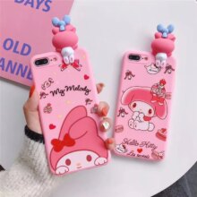 My Melody 3D Cartoon Holder Stand Lanyard Soft Silicon Phone Case My Melody 3D Cartoon Holder Stand Lanyard Soft Silicon Phone Case