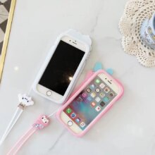 Ice Cream Melody 3D Cartoon Yugui Dog + Lanyard Silicone Soft Cover Ice Cream Melody 3D Cartoon Yugui Dog + Lanyard Silicone Soft Cover