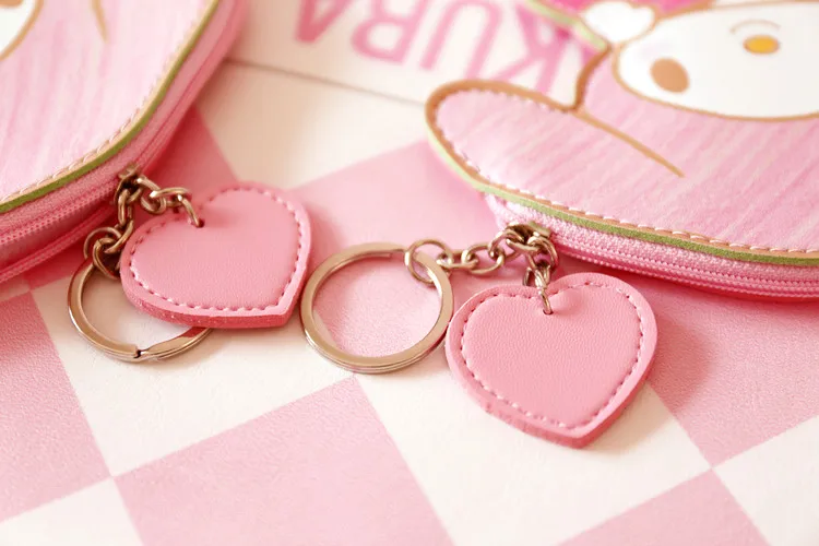 My Melody Cartoon Love Strawberry Coin Pendant Purse