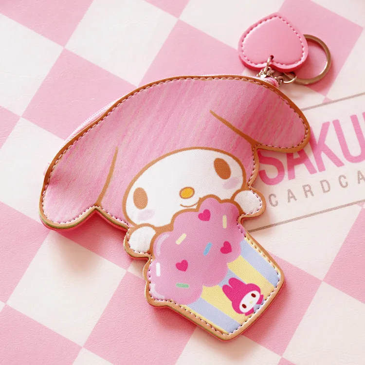 My Melody Cartoon Love Strawberry Coin Pendant Purse