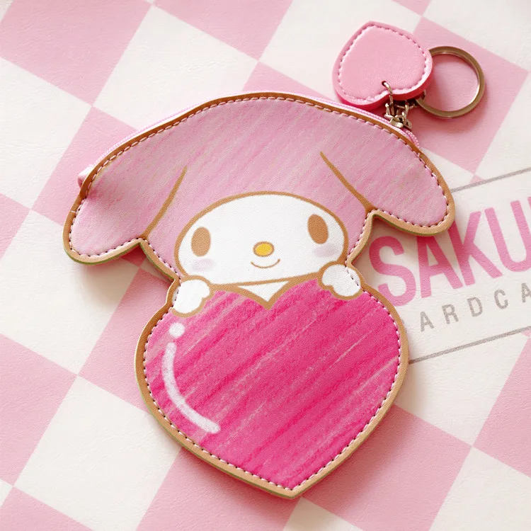 My Melody Cartoon Love Strawberry Coin Pendant Purse