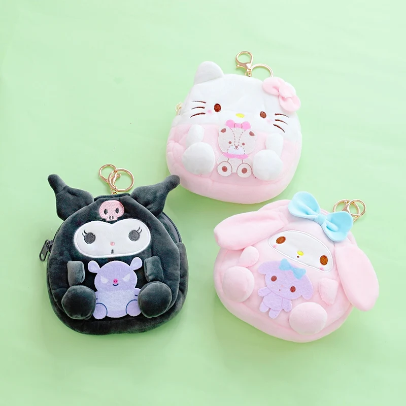 Hello Kitty My Melody Cinnamoroll Pompompurin Plush Coin Purse