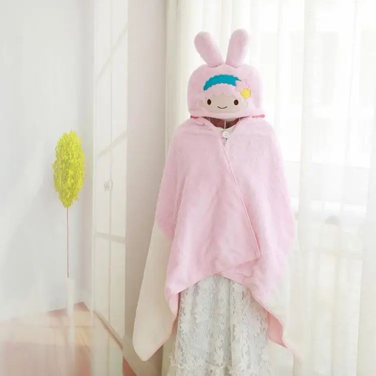 Duffy Bear Stellalou/Cinnamoroll Cartoon Shawl Cloak Nap Blanket