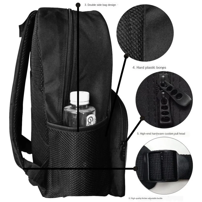 Detective Pikachu Cartoon Printed Student Bags