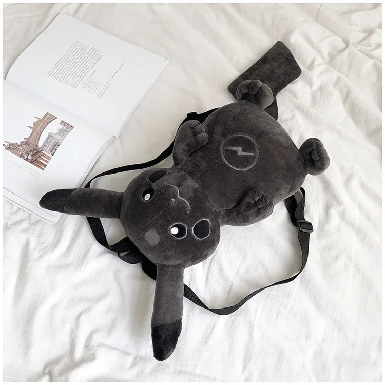 Pikachu Dark Lightning Pokemon Anime Plush Toy Backpack Pikachu Dark Lightning Pokemon Anime Plush Toy Backpack