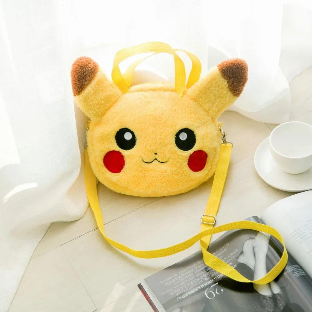 Kawaii Pikachu Anime Stuffed Shoulder Bag