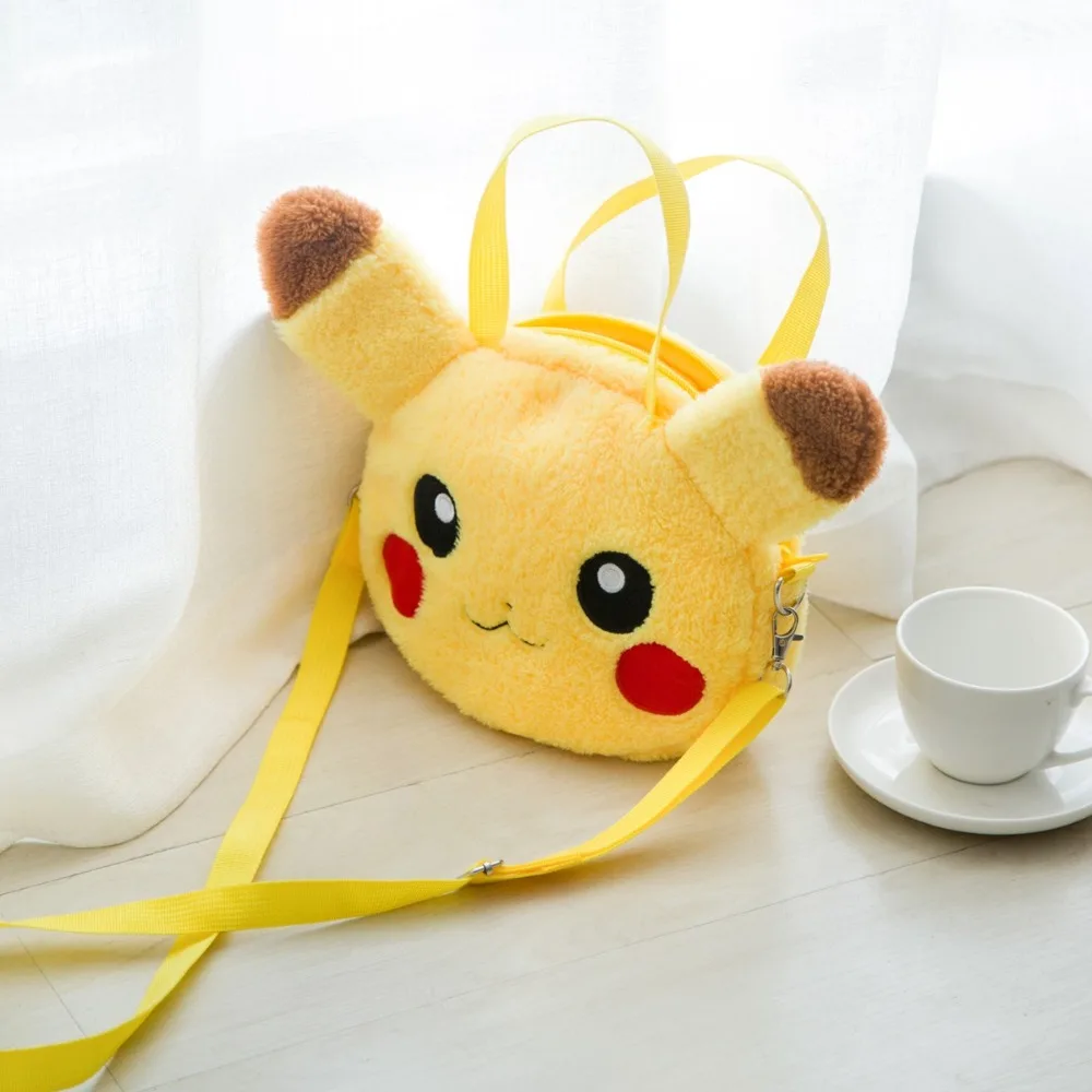 Kawaii Pikachu Anime Stuffed Shoulder Bag