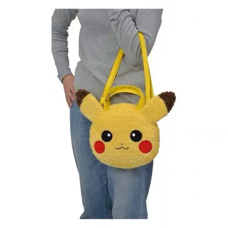 Kawaii Pokemon Pikachu Anime Stuffed Soft Crossbody Handbag
