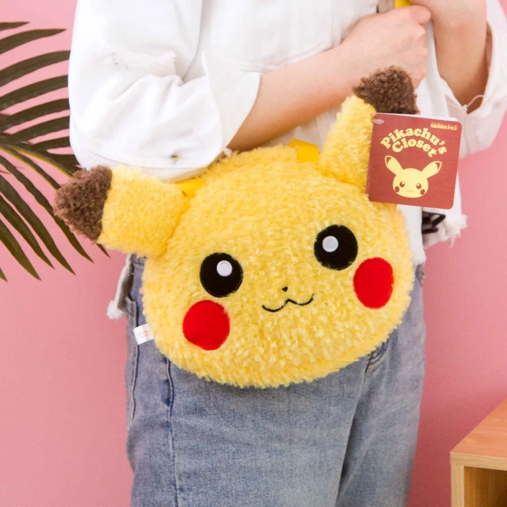 Kawaii Pokemon Pikachu Anime Stuffed Soft Crossbody Handbag