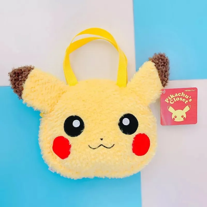 Kawaii Pokemon Pikachu Anime Stuffed Soft Crossbody Handbag