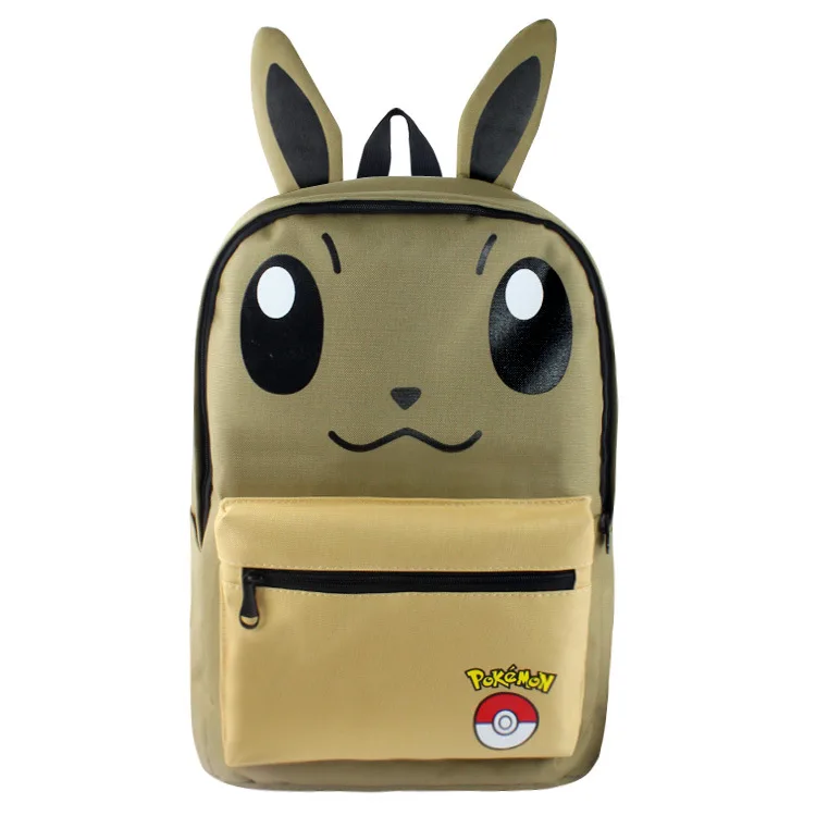 Anime Pokemon Hunter Eevee Bulbasaur Backpack
