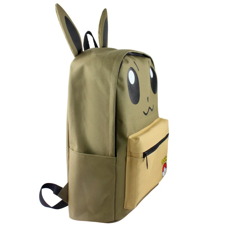 Anime Pokemon Hunter Eevee Bulbasaur Backpack