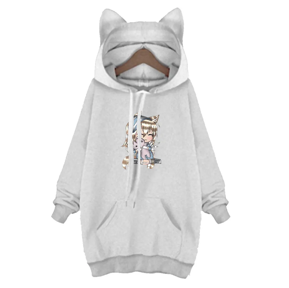 Kawaii Gacha Life Cat Ears Bunny Pattern Hoodies