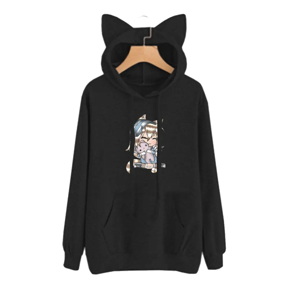 Kawaii Gacha Life Cat Ears Bunny Pattern Hoodies
