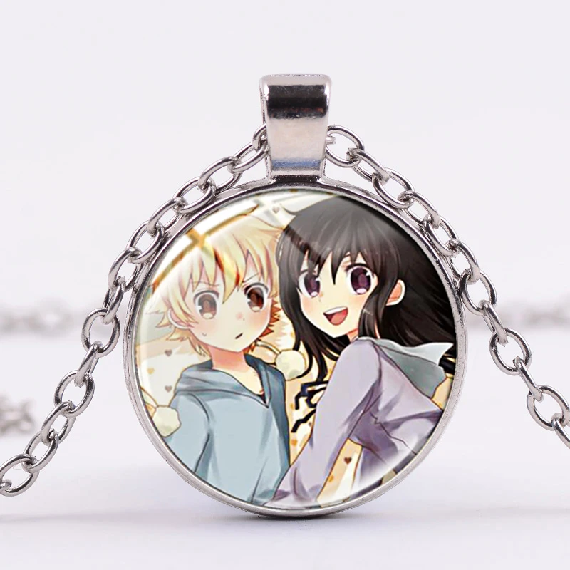 Noragami Aragoto Yukine Yato Hiyori Anime Glass Crystal Pendant Chain Necklaces