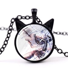 Noragami Aragoto Yukine Yato Hiyori Anime Black Cat Ear Shape Necklace Noragami Aragoto Yukine Yato Hiyori Anime Black Cat Ear Shape Necklace