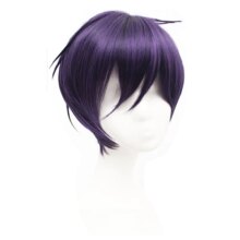 Anime Noragami Yato Dark Purple Short Wig For Men And Women Anime Noragami Yato Dark Purple Short Wig For Men And Women