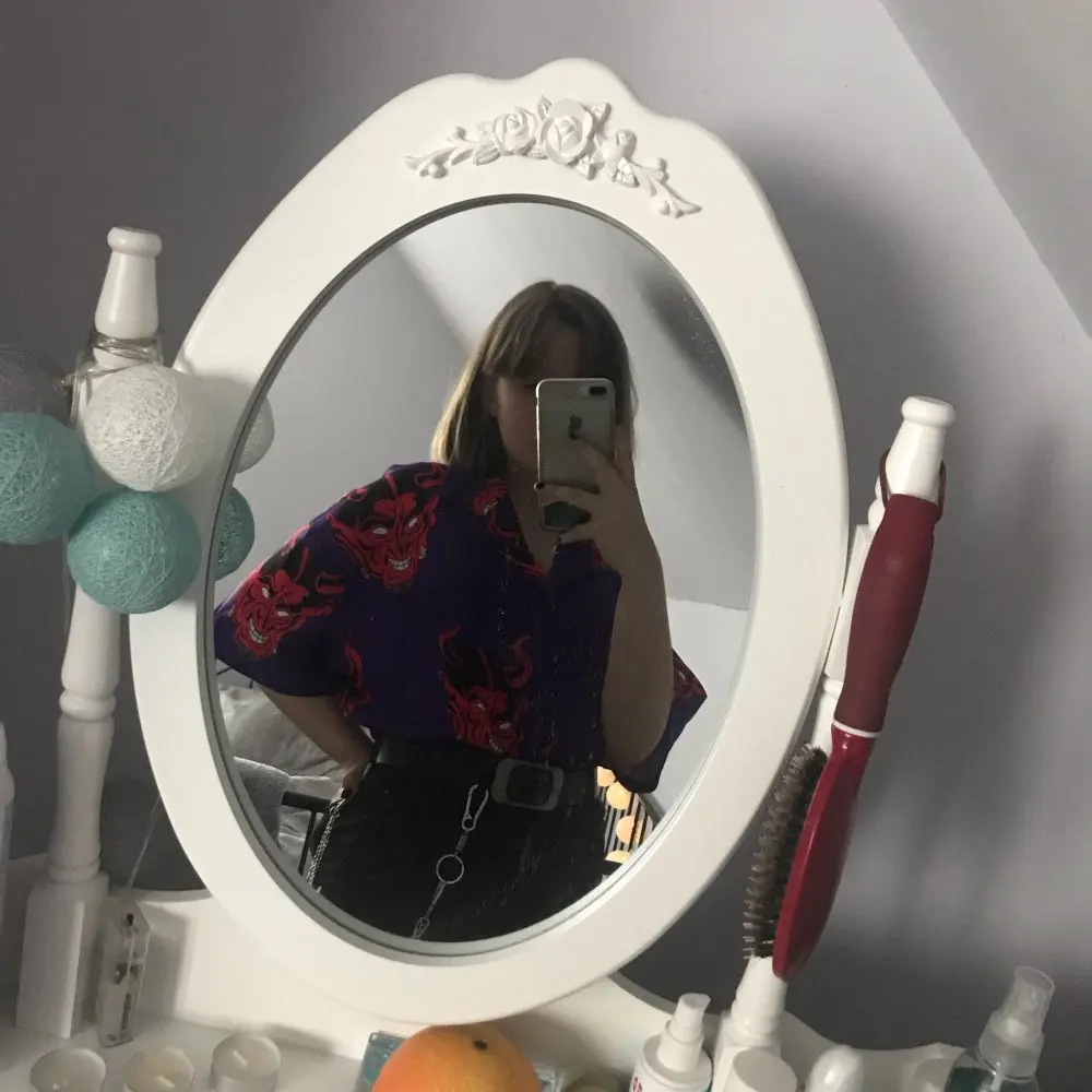 Evil Blouse Pink Loose Collared Bluzka Gothic T-Shirt