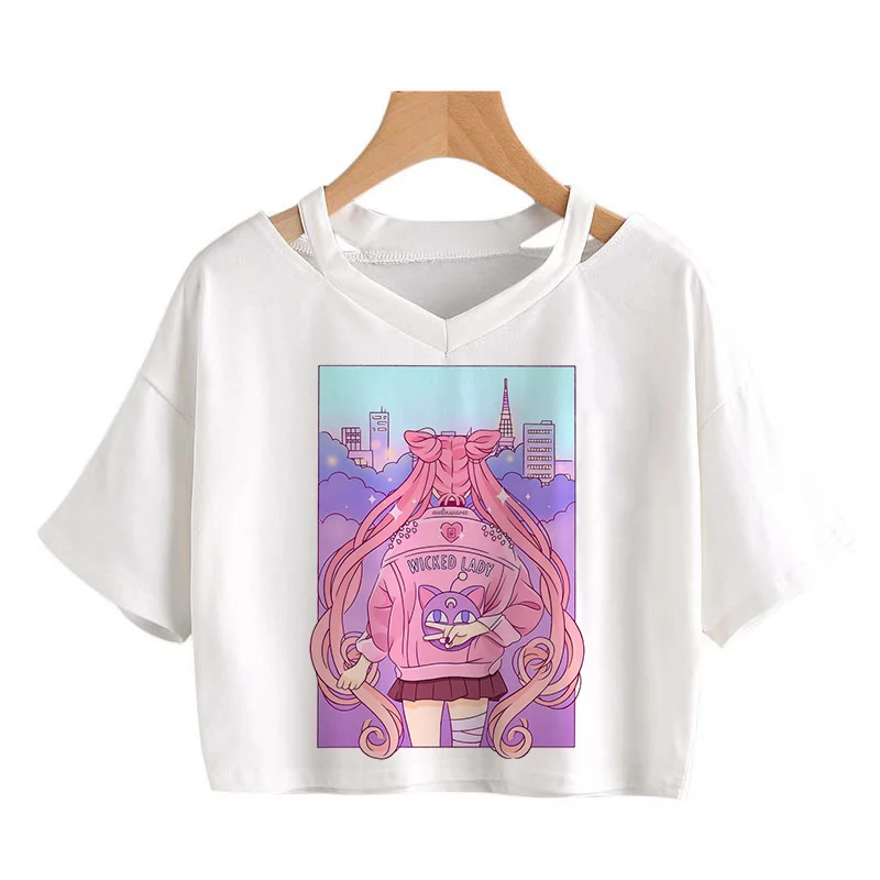 Harajuku Sailor Moon Print Casual T-Shirt