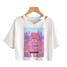 Harajuku Sailor Moon Print Casual T-Shirt Harajuku Sailor Moon Print Casual T-Shirt