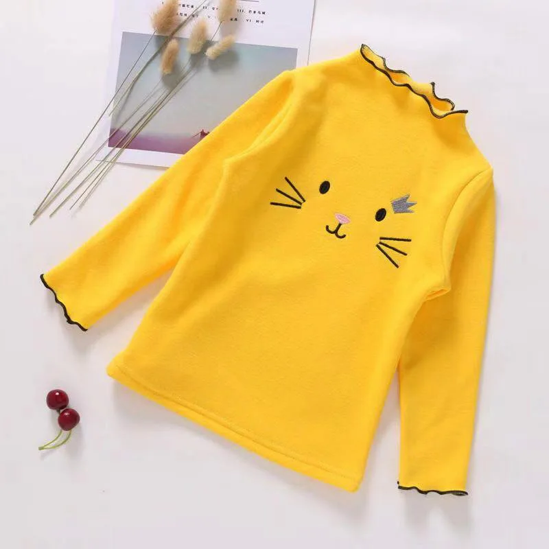 Cat Face Style Long-Sleeved T-Shirts For Kids