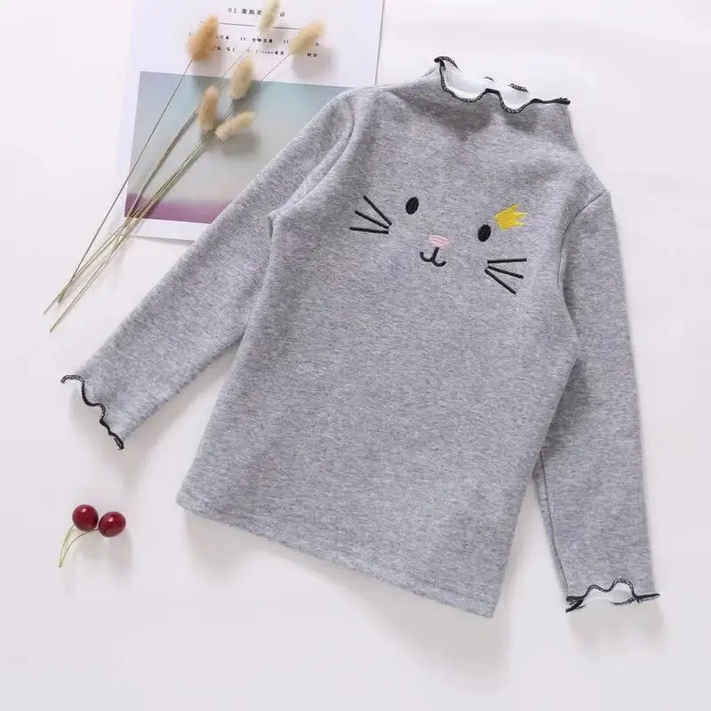 Cat Face Style Long-Sleeved T-Shirts For Kids