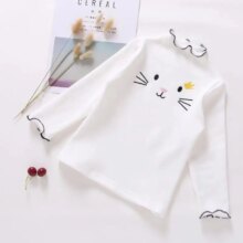 Cat Face Style Long-Sleeved T-Shirts For Kids Cat Face Style Long-Sleeved T-Shirts For Kids