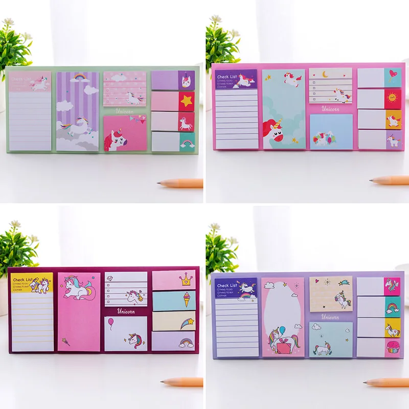 Kawaii Stationery Sumikko Gurashi/Unicorn Multi Folding Writing Memo Pad