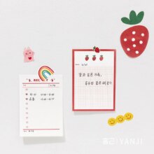Kawaii Strawberry Rabbit/Bear Memo Pad Kawaii Strawberry Rabbit/Bear Memo Pad