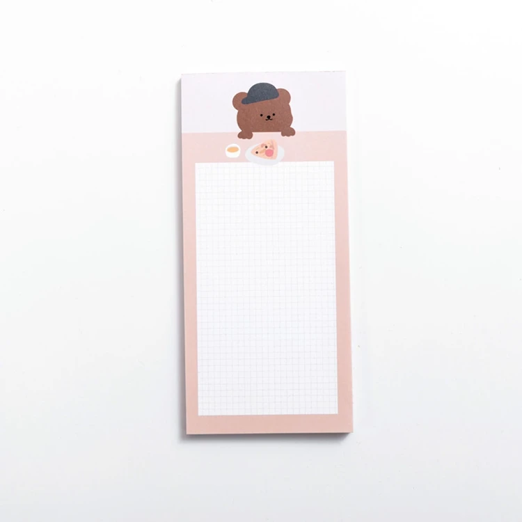 Kawaii Stationery Cookie Bear Memo Pad