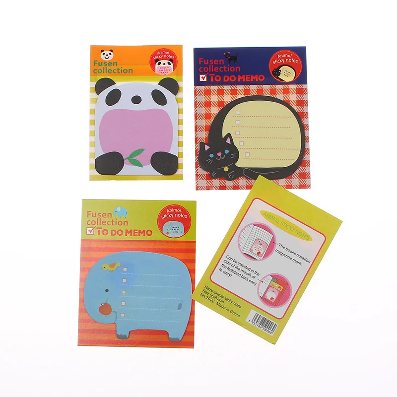 Kawaii Zoo Panda Cat Animal Style Stationery Sticky Notes Kawaii Zoo Panda Cat Animal Style Stationery Sticky Notes