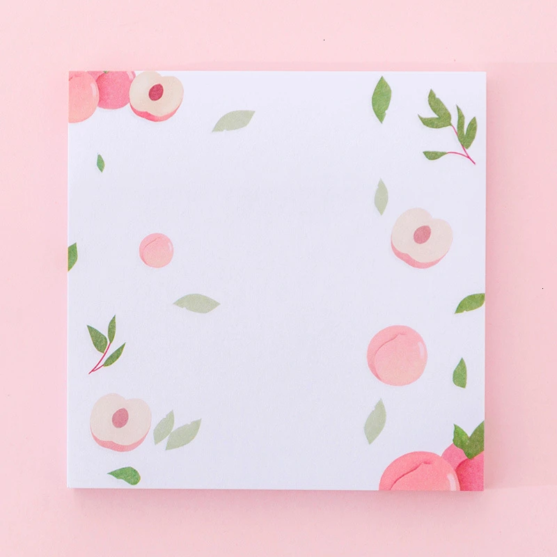Kawaii Flower/Fruit Creative Memo Pad Sticky Notes Kawaii Flower/Fruit Creative Memo Pad Sticky Notes