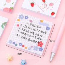 Kawaii Flower/Fruit Creative Memo Pad Sticky Notes Kawaii Flower/Fruit Creative Memo Pad Sticky Notes