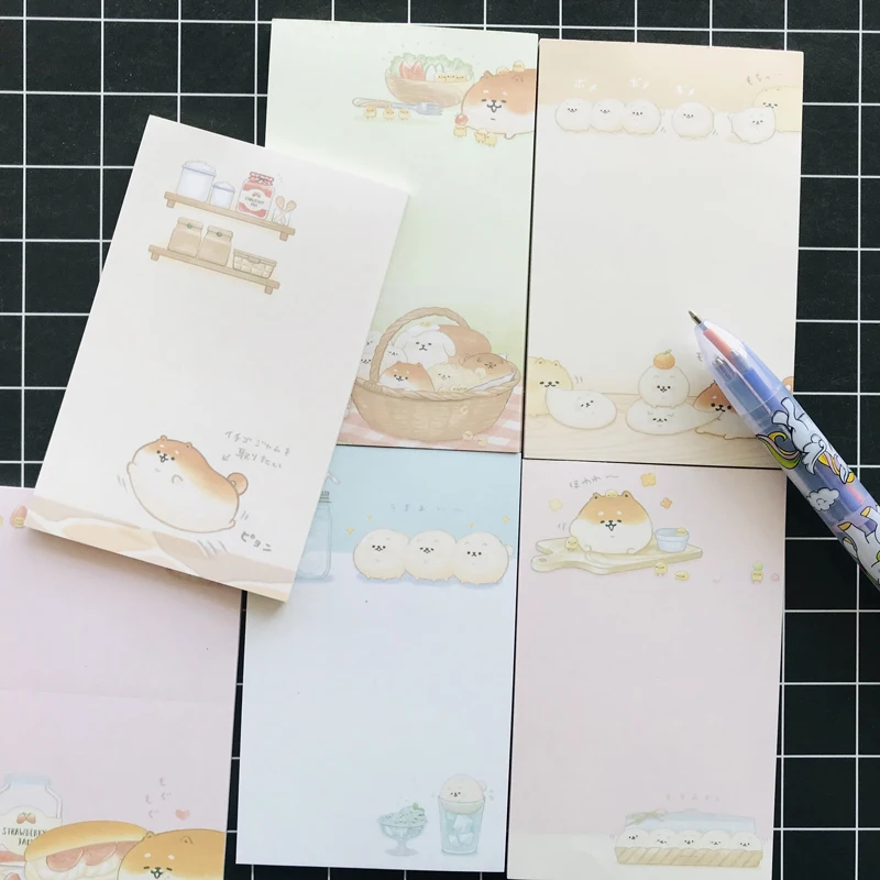 Stationery Kawaii Shiba Inu Dogs Memo Pads
