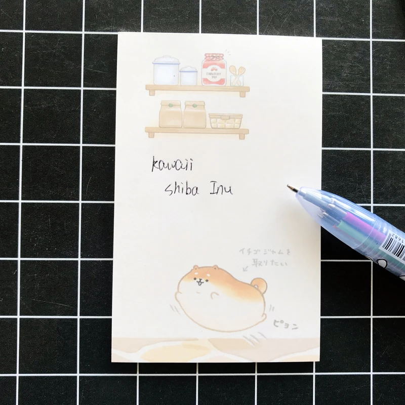 Stationery Kawaii Shiba Inu Dogs Memo Pads