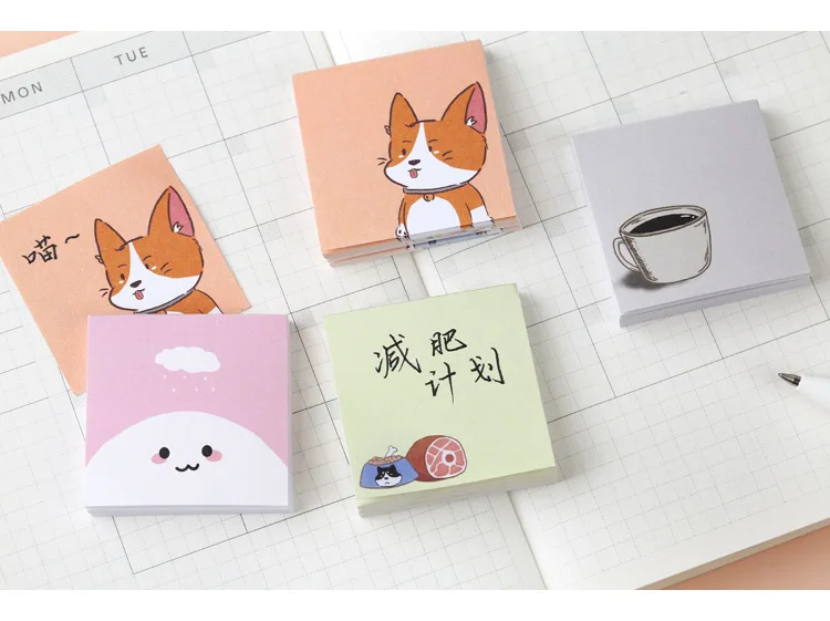 Kawaii Mood Cartoon Loose Leaf Pattern Memo Pad